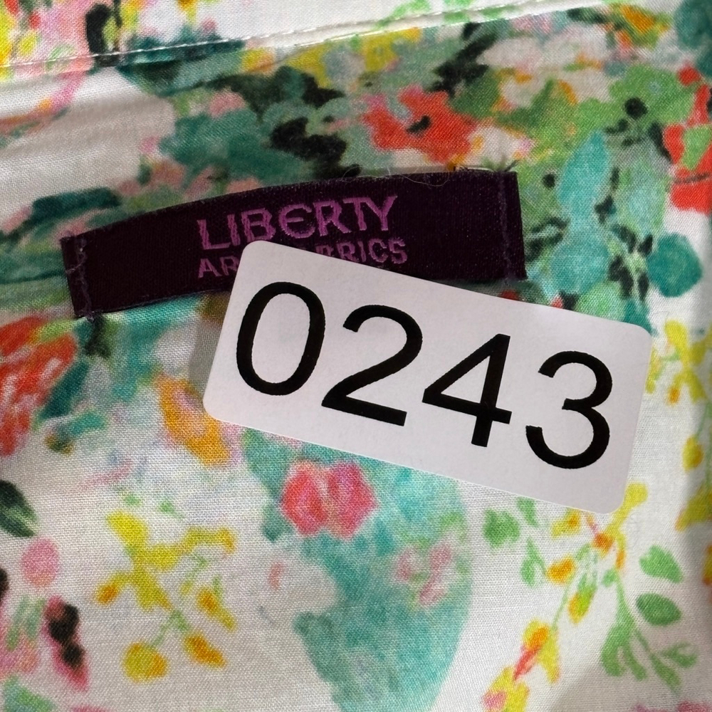 Liberty London Art Fabrics Floral Cotton Button Down Shirt Women's Small Pink - Picture 11 of 11